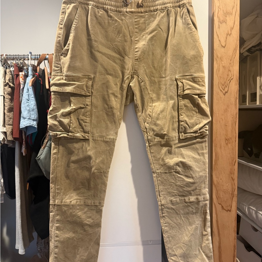 PacSun Tan Cargo Pants with Utility Style Slim Fit